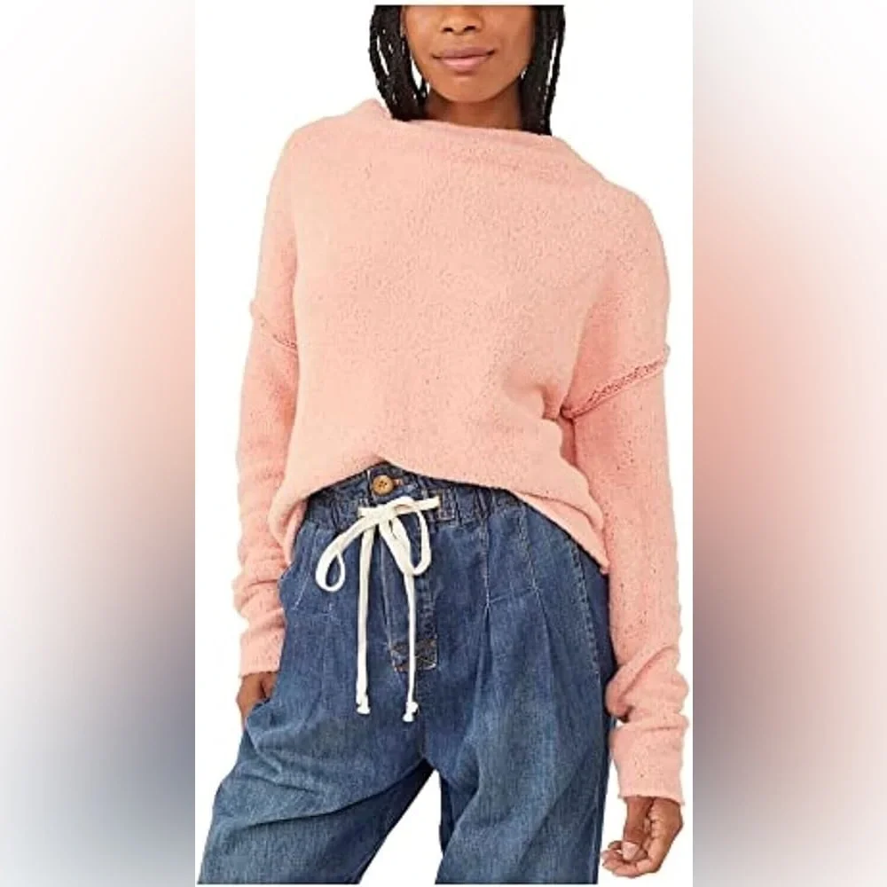Free People Soft Cowl Neck Sweater (M)